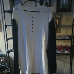 Modern Amusement Black and White Casual Button Down Shirt